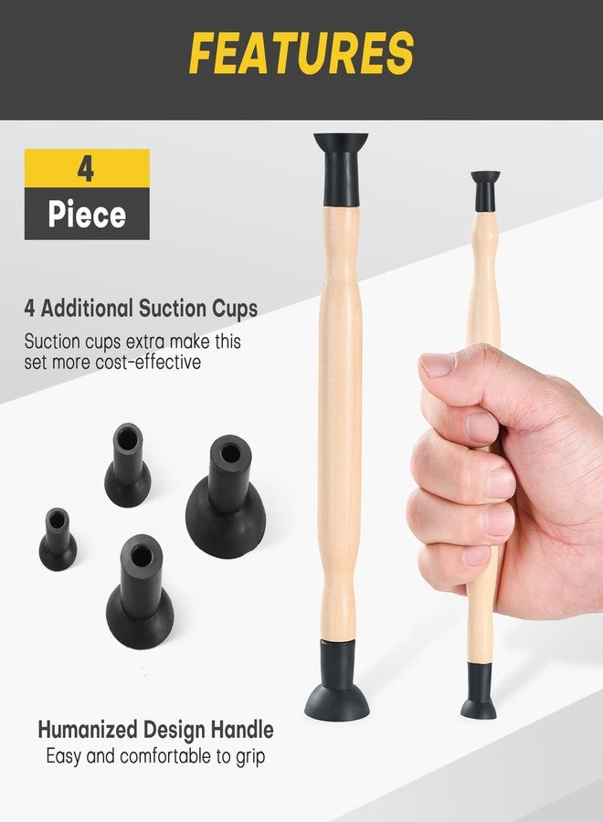Acymner Valve Lapper Tool Set with 4 Suction Plates | Double Ended Valve Hand Lapping Grinding Sucker Kit, Suitable for Vehicle Maintenance and Repair - Image 4